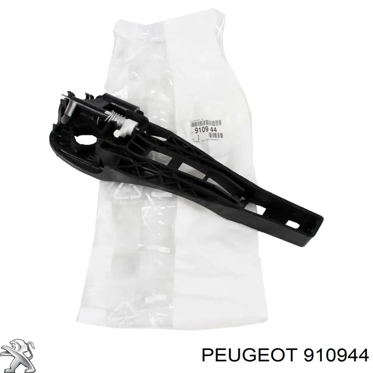 910944 Peugeot/Citroen Suporte de maçaneta externa da porta dianteira esquerda