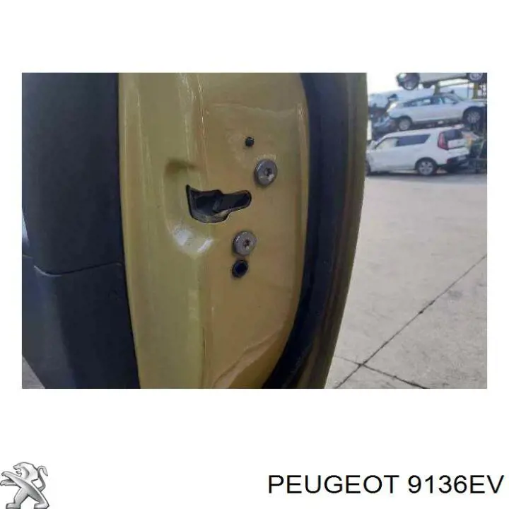 9136EV Peugeot/Citroen Fecho da porta dianteira direita