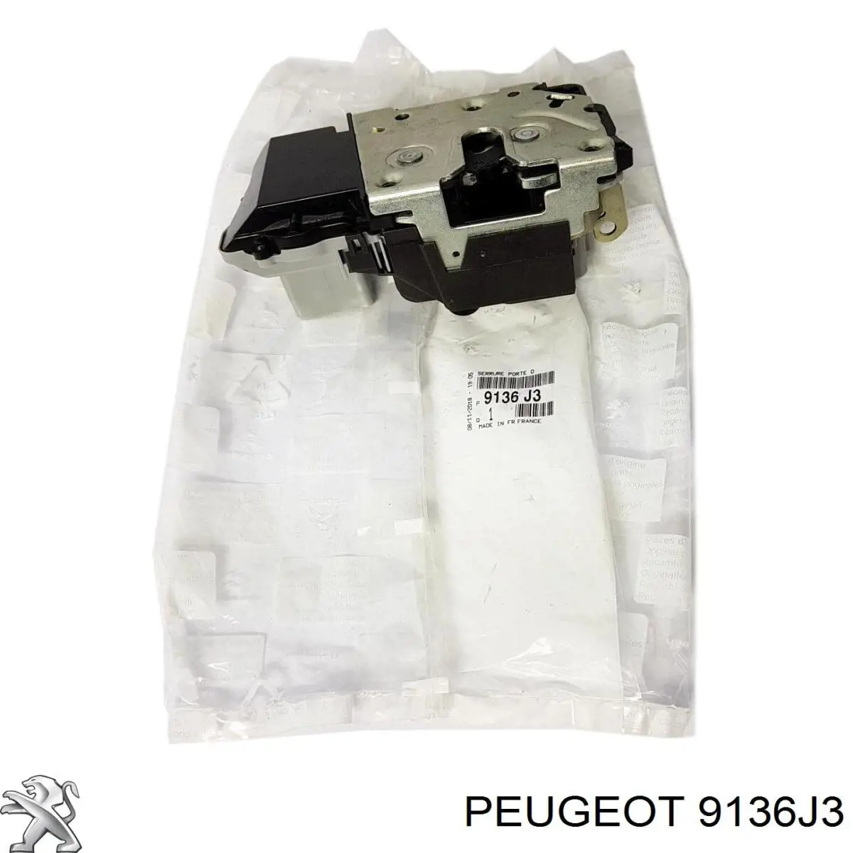 9136J3 Peugeot/Citroen Fecho da porta dianteira direita
