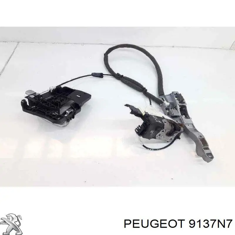 9137N7 Peugeot/Citroen Fecho da porta lateral deslizante direita