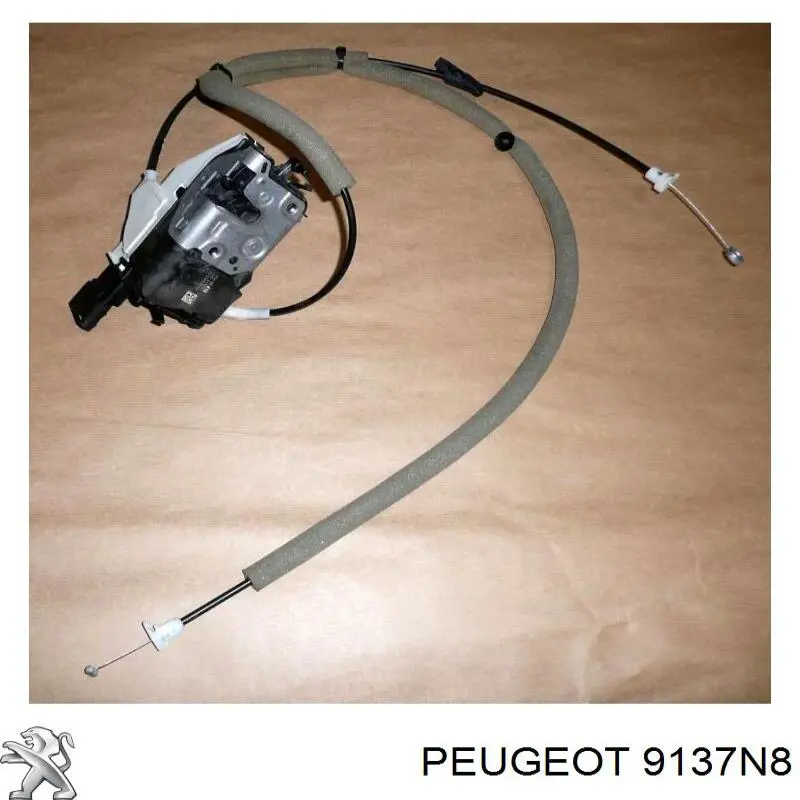 9137N8 Peugeot/Citroen Fecho da porta lateral deslizante direita