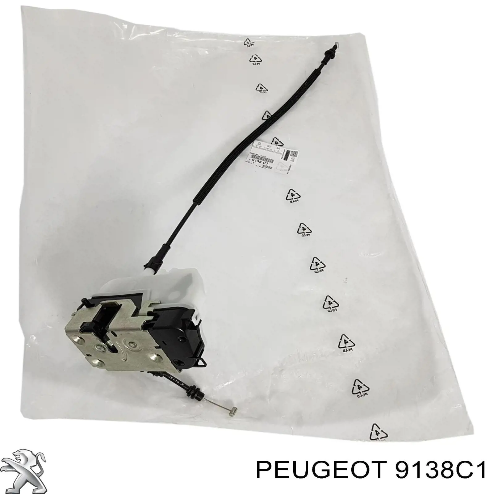 Compre 9138C1 Peugeot/Citroen Fecho da porta traseira direita