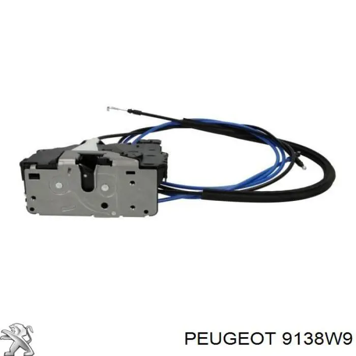 9138W9 Peugeot/Citroen Fecho da porta lateral deslizante direita