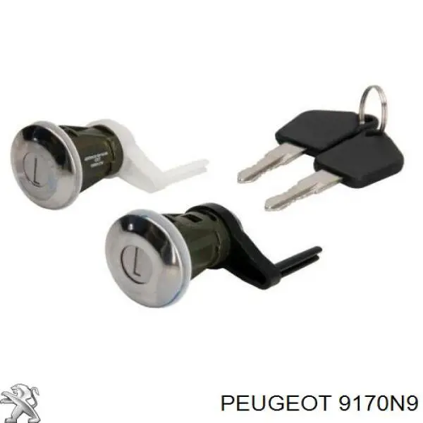 9170N9 Peugeot/Citroen Trinco de fecho da porta dianteira esquerda