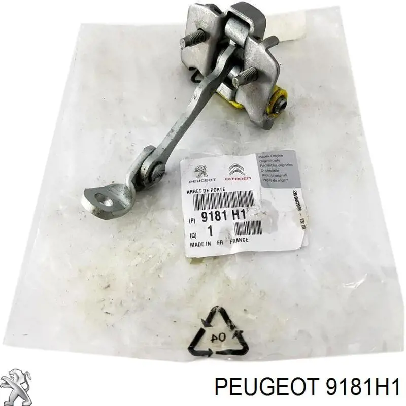 9181H1 Peugeot/Citroen Limitador dianteiro de abertura de porta