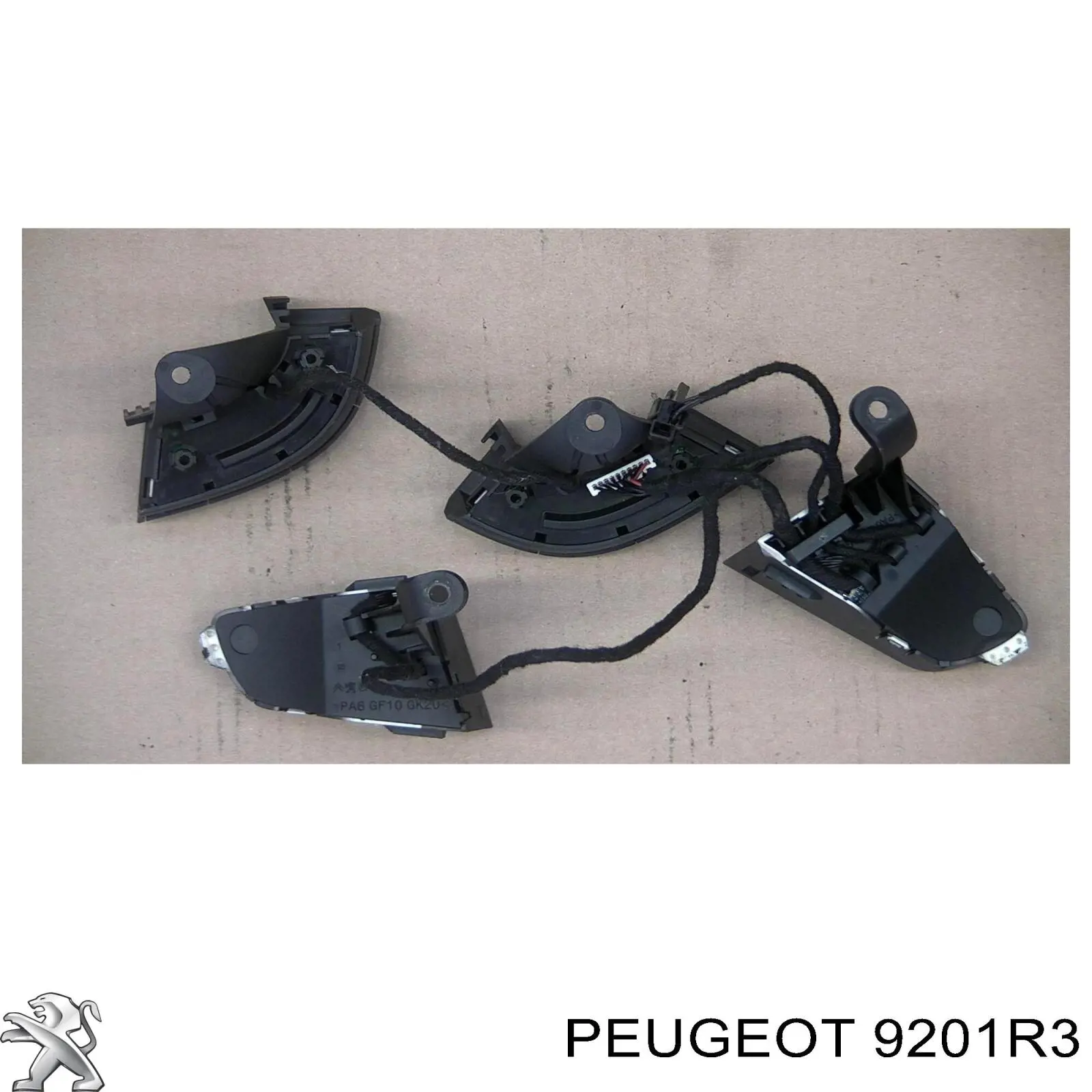 9201R3 Peugeot/Citroen Vidro de janelo da porta dianteira esquerda