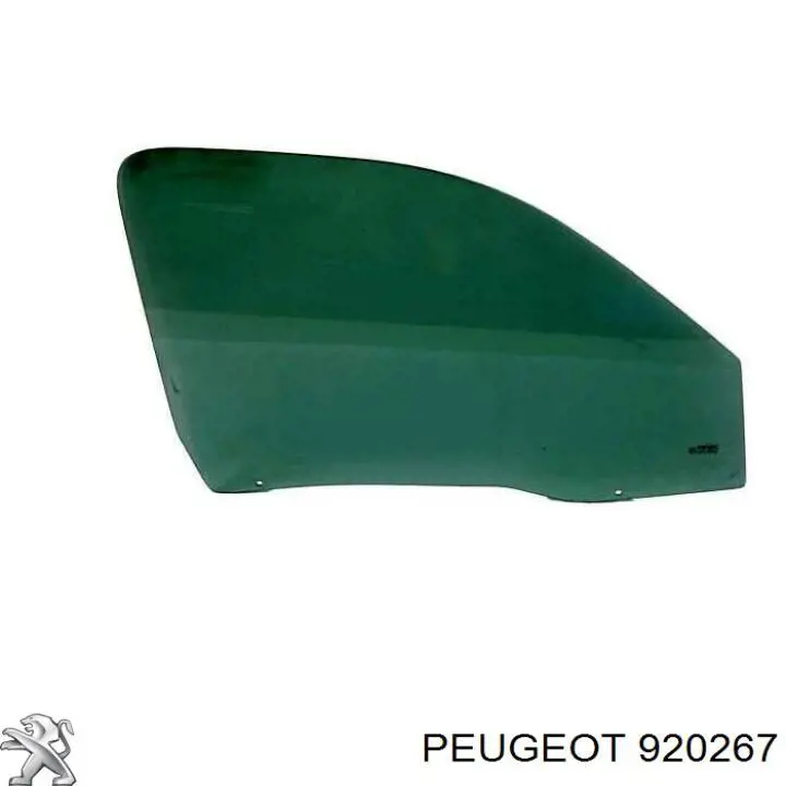 920267 Peugeot/Citroen Vidro da porta dianteira direita