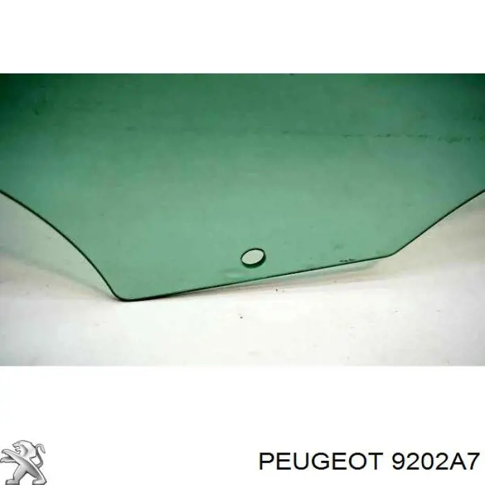 9202A7 Peugeot/Citroen Vidro da porta dianteira direita