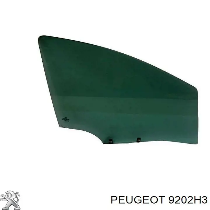 9202H3 Peugeot/Citroen Vidro da porta dianteira direita