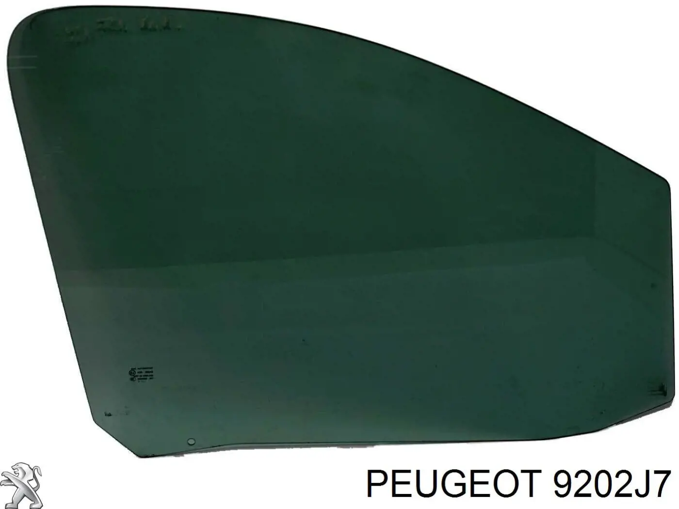 9202J7 Peugeot/Citroen Vidro da porta dianteira direita