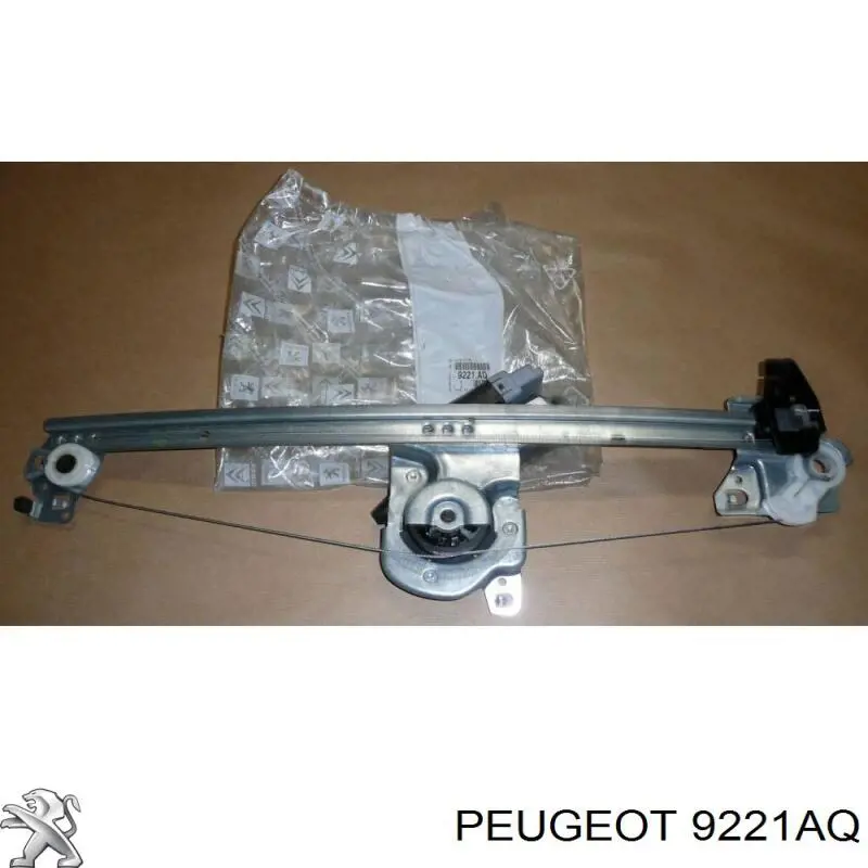 9221AQ Peugeot/Citroen Mecanismo de acionamento de vidro da porta dianteira esquerda