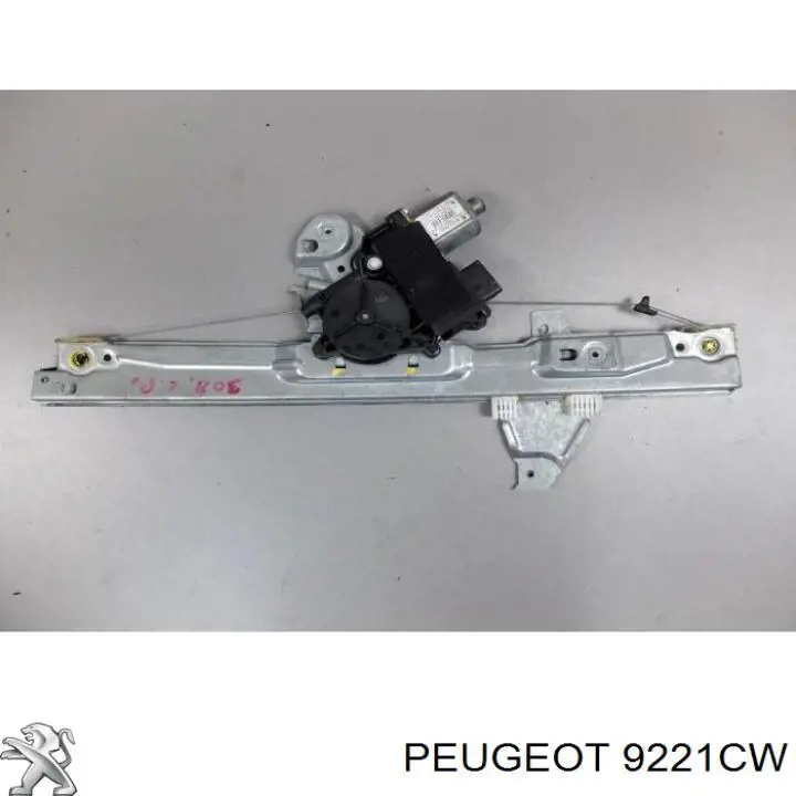 9221CW Peugeot/Citroen Mecanismo de acionamento de vidro da porta dianteira esquerda