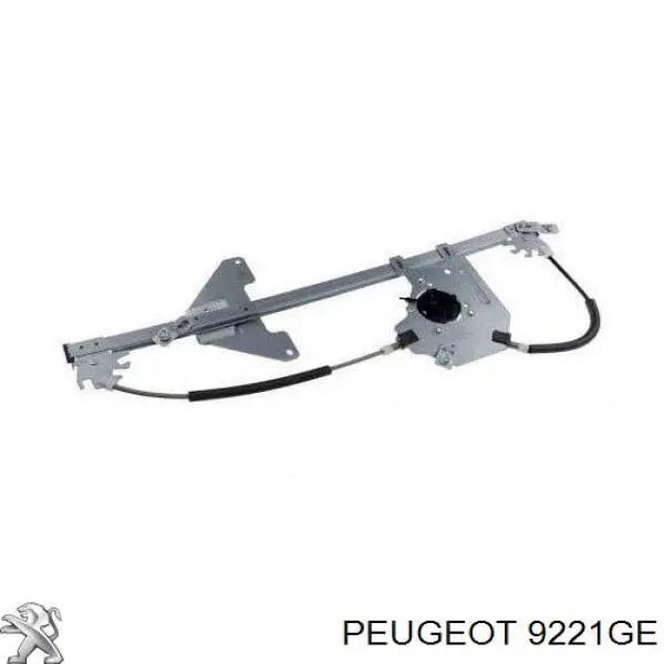 9221GE Peugeot/Citroen Mecanismo de acionamento de vidro da porta dianteira esquerda