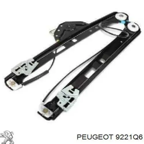 Compre 9221Q6 Peugeot/Citroen Mecanismo de acionamento de vidro da porta dianteira esquerda