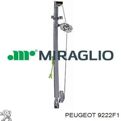 Mecanismo de acionamento de vidro da porta dianteira direita Peugeot/Citroen 9222F1 preço, a partir de 44,69 USD