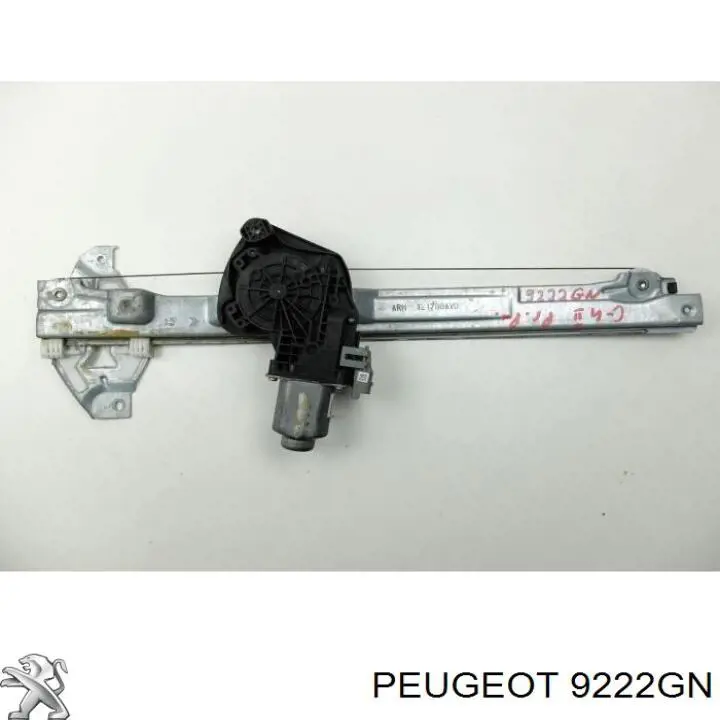 9222GN Peugeot/Citroen Mecanismo de acionamento de vidro da porta dianteira direita