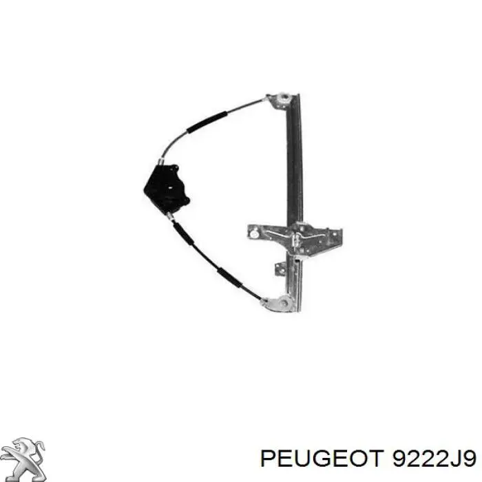 Mecanismo de acionamento de vidro da porta dianteira direita Peugeot/Citroen 9222J9 preço, a partir de 47,67 USD