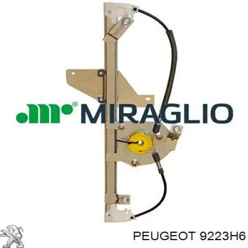 Mecanismo de acionamento de vidro da porta traseira esquerda Miraglio 301831 preço, a partir de 61,94 USD