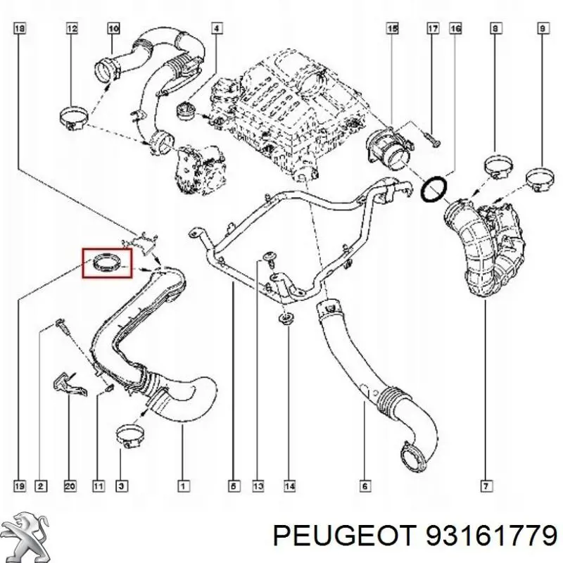 Anel de cano derivado de turbina, de ar comprimido Autotechteile 5080332 preço, a partir de 9,82 USD