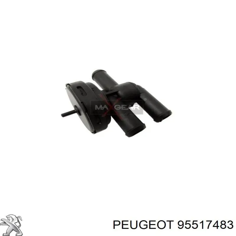 Válvula de regulação do fluido de esfriamento 95517483 Peugeot/Citroen