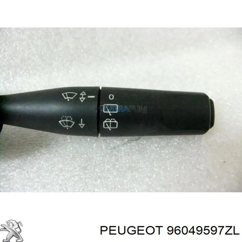 96049597ZL Peugeot/Citroen Comutador direito instalado na coluna da direção