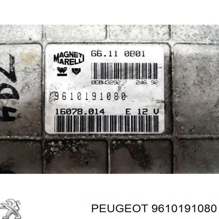Módulo de direção (Centralina eletrônica) de motor 9610191080 Peugeot/Citroen