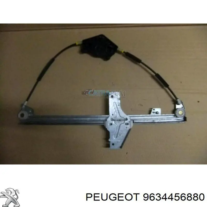 Compre 9634456880 Peugeot/Citroen Mecanismo de acionamento de vidro da porta dianteira direita
