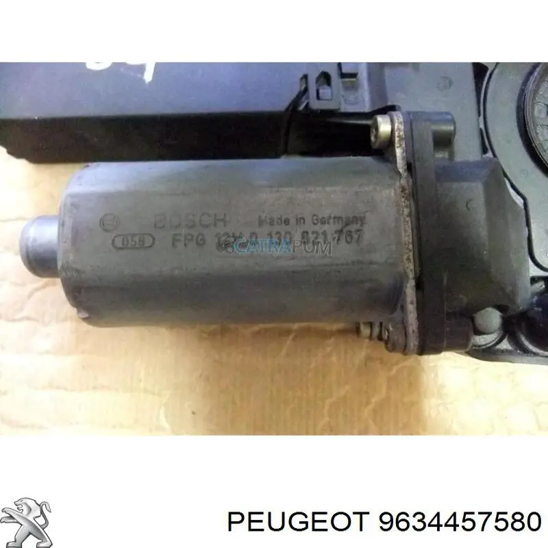 Compre 9634457580 Peugeot/Citroen Motor de acionamento de vidro da porta dianteira esquerda