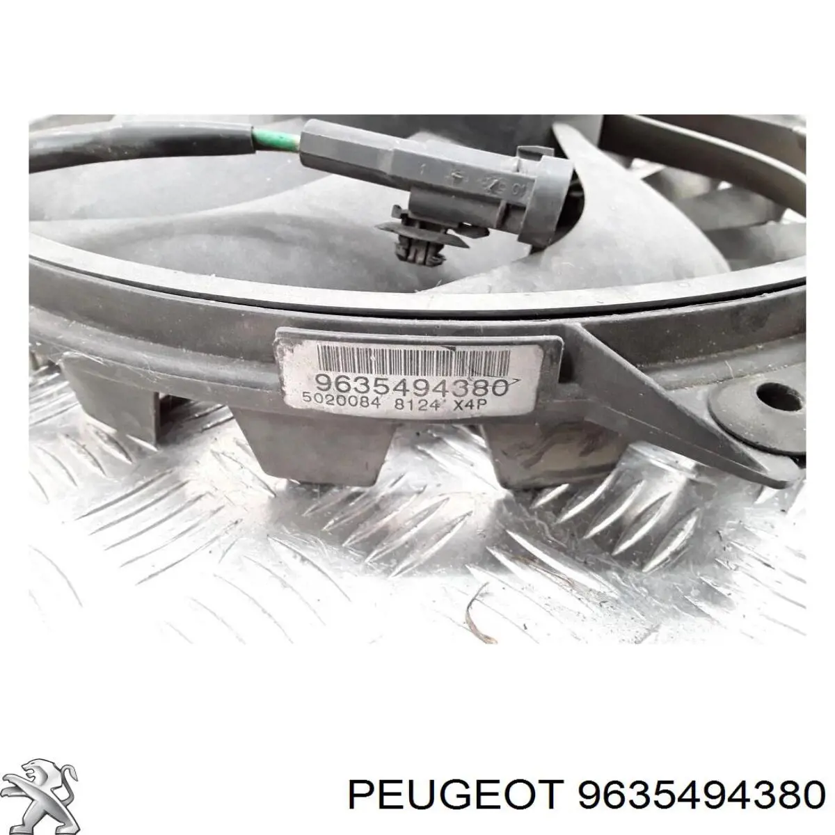 Compre 9635494380 Peugeot/Citroen Ventilador elétrico de esfriamento montado (motor + roda de aletas) esquerdo