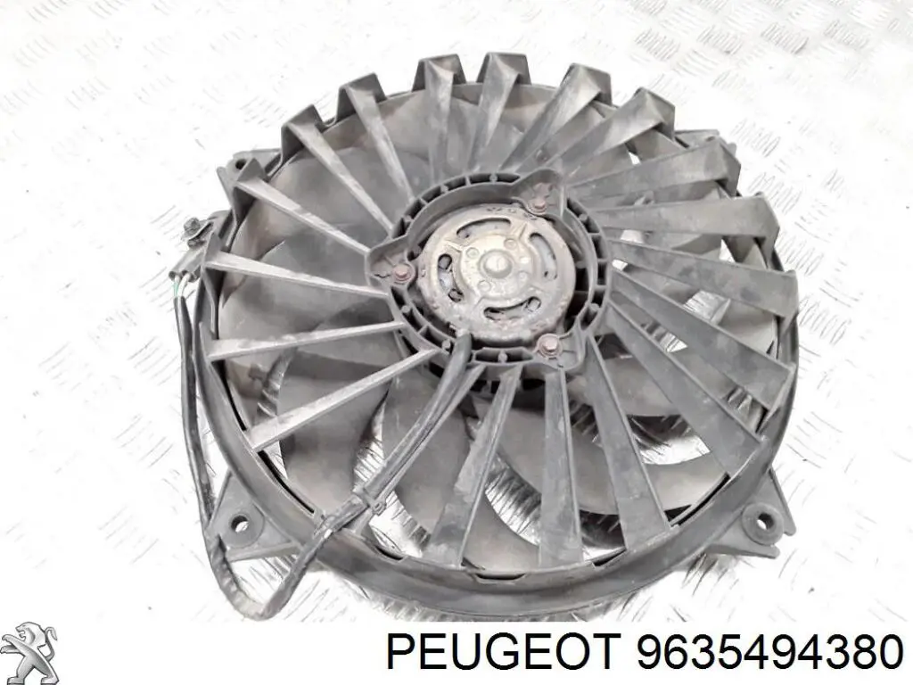 Ventilador elétrico de esfriamento montado (motor + roda de aletas) esquerdo Peugeot/Citroen 9635494380 preço, a partir de 65,18 USD