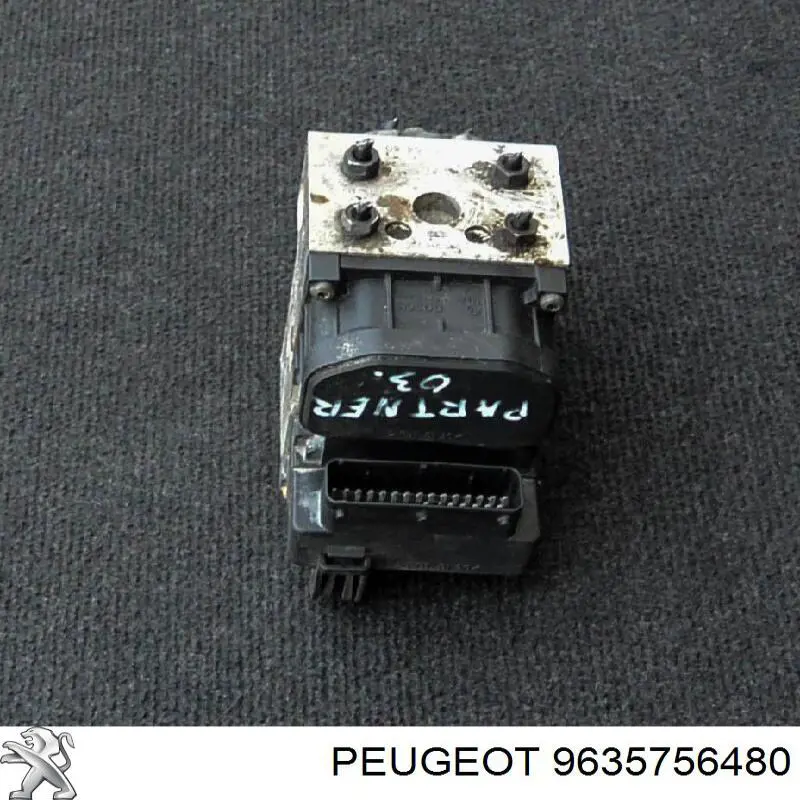 Compre 9635756480 Peugeot/Citroen Unidade hidráulico de controlo ABS