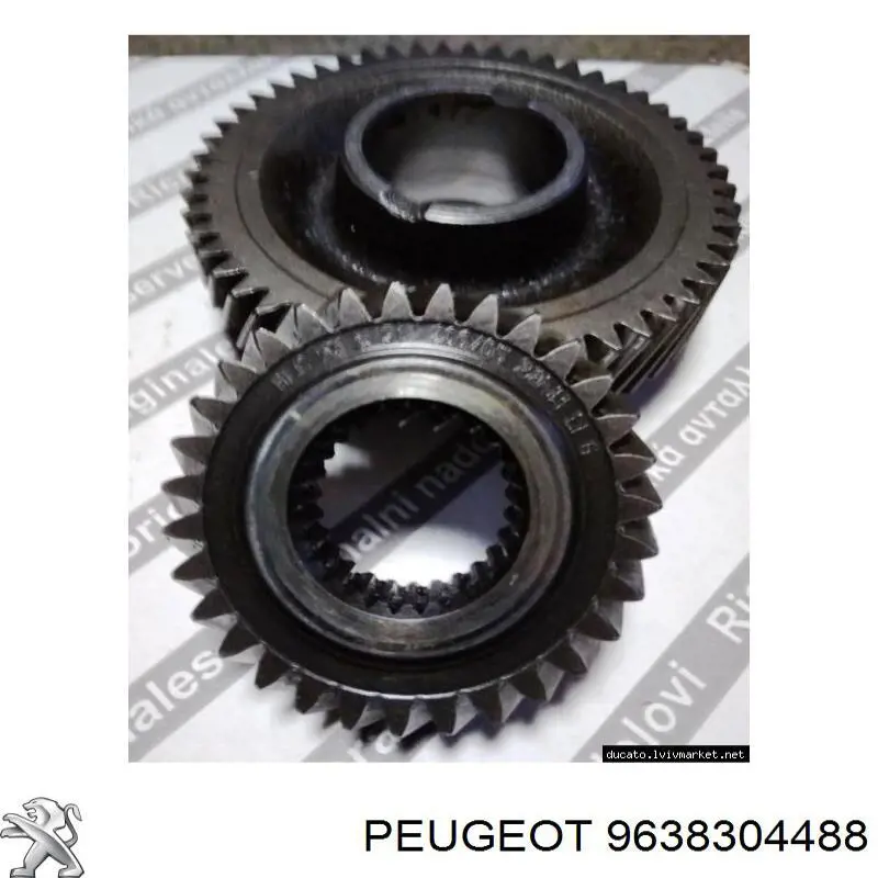 9638304488 Fiat/Alfa/Lancia Roda dentada propulsionada de 5ª velocidade