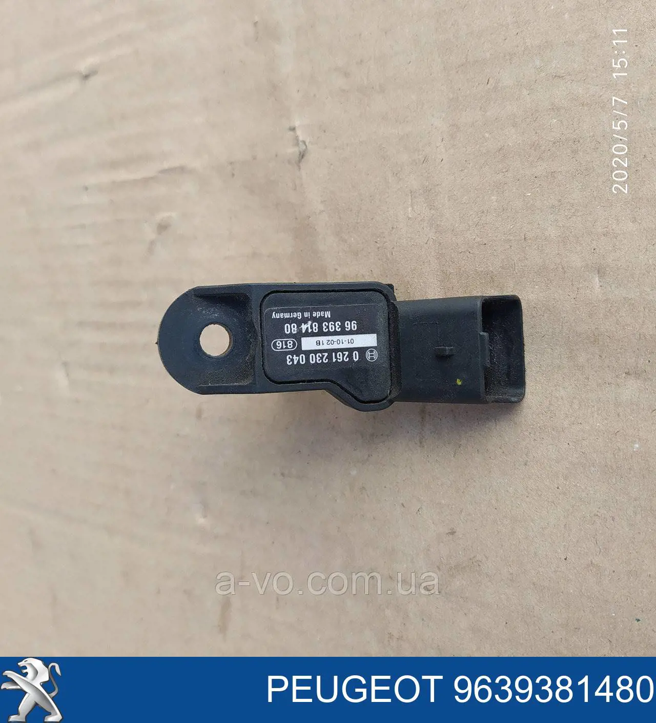 Sensor de pressão no coletor de admissão, MAP Peugeot/Citroen 9639381480 preço, a partir de 39,16 USD