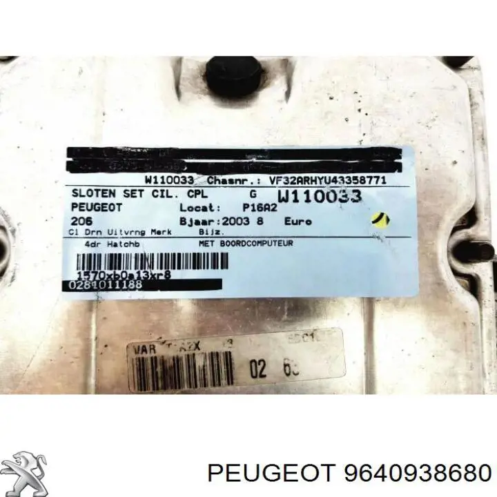 Módulo de direção (Centralina eletrônica) de motor Peugeot/Citroen 9640938680 preço, a partir de 37,46 USD