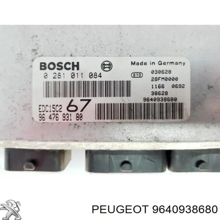 9640938680 Peugeot/Citroen Módulo de direção (Centralina eletrônica) de motor