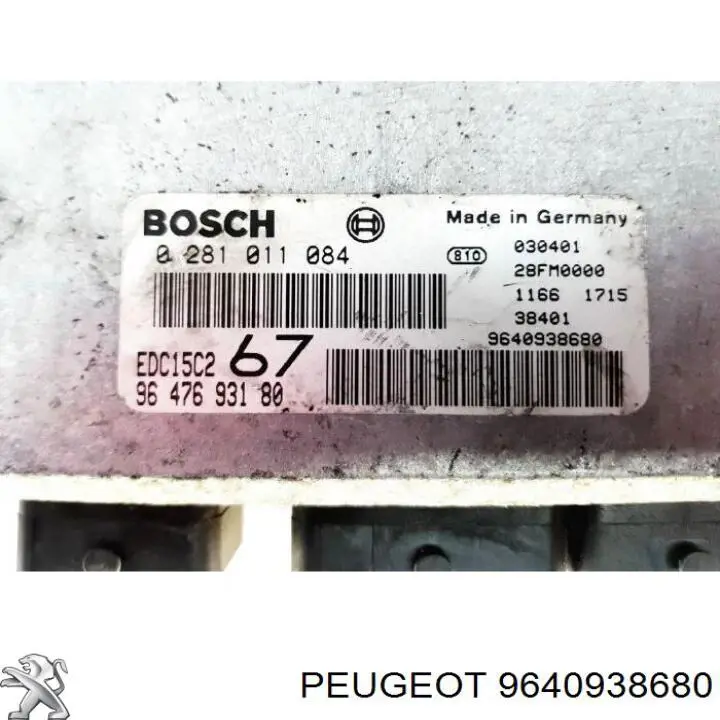 Módulo de direção (Centralina eletrônica) de motor Peugeot/Citroen 9640938680