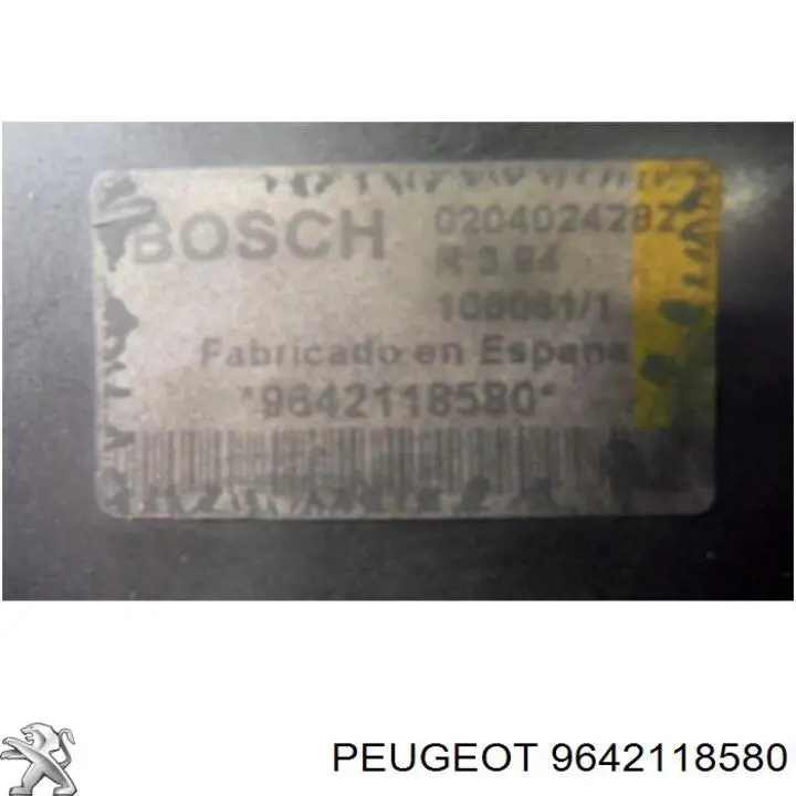  Peugeot/Citroen 9642118580