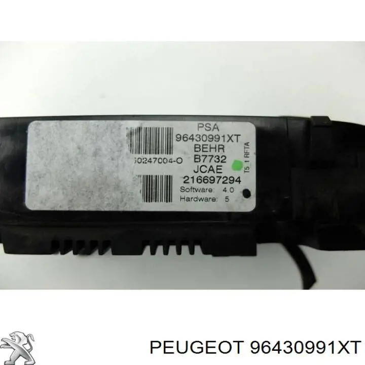 Unidade de controlo dos modos de aquecimento/condicionamento 96430991XT Peugeot/Citroen