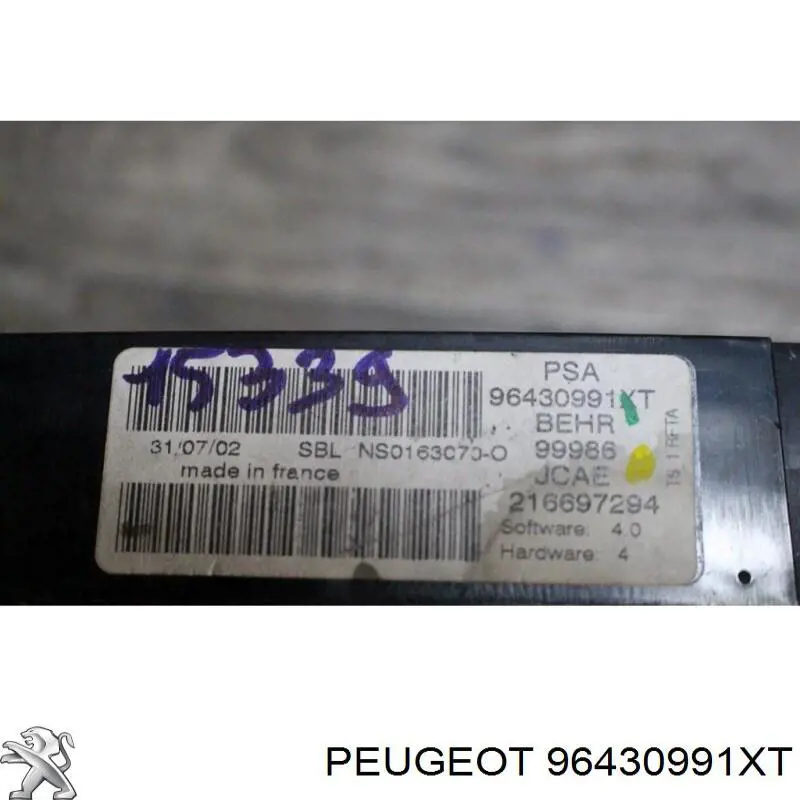 Compre 96430991XT Peugeot/Citroen Unidade de controlo dos modos de aquecimento/condicionamento