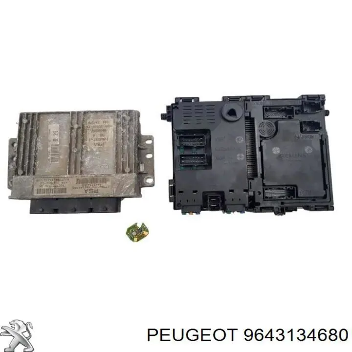 9643134680 Peugeot/Citroen Módulo de direção (Centralina eletrônica) de motor