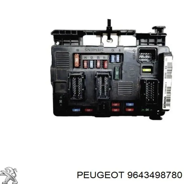 Unidade de dispositivos de segurança Peugeot/Citroen 9643498780