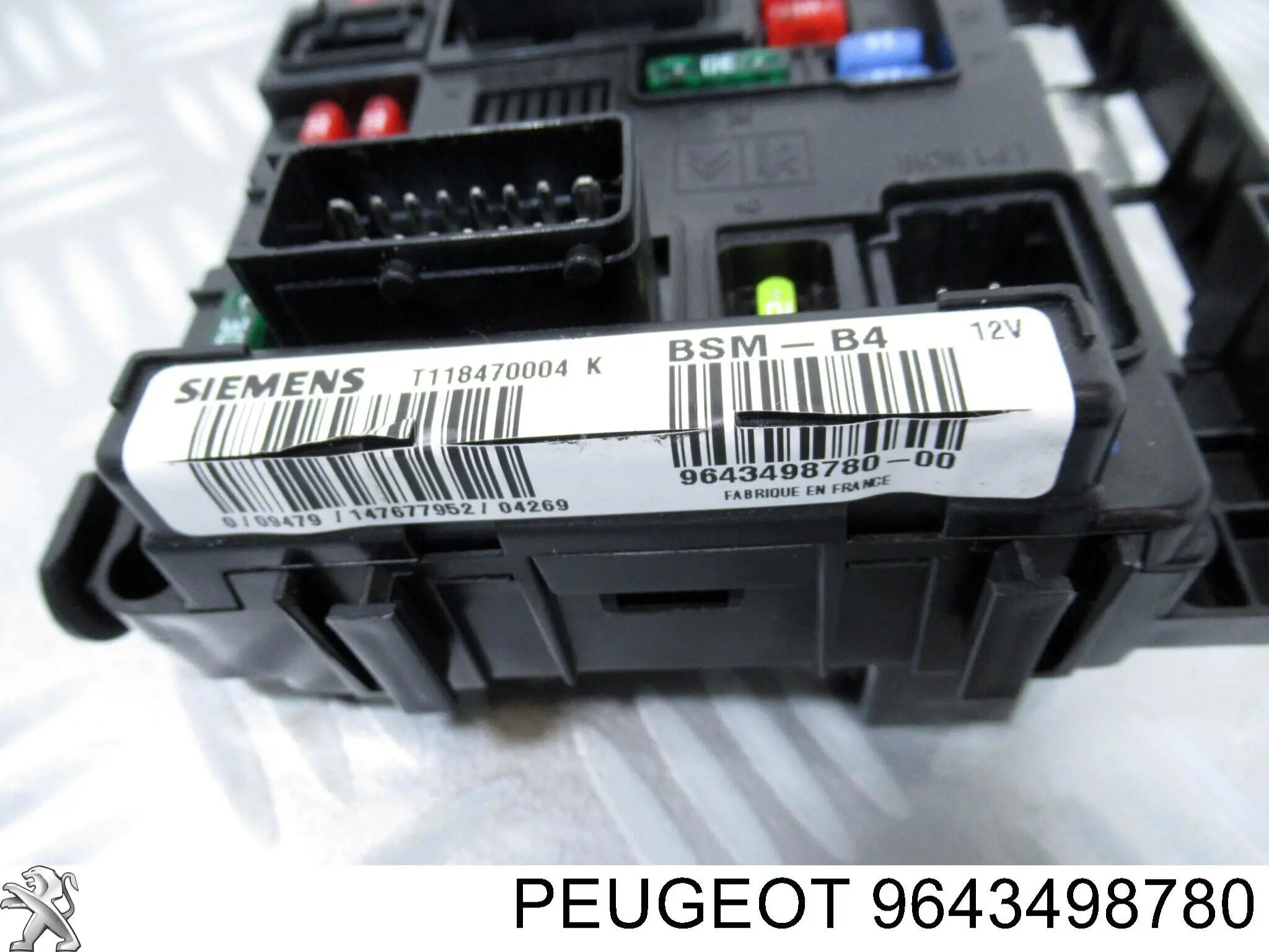 Unidade de dispositivos de segurança 9643498780 Peugeot/Citroen