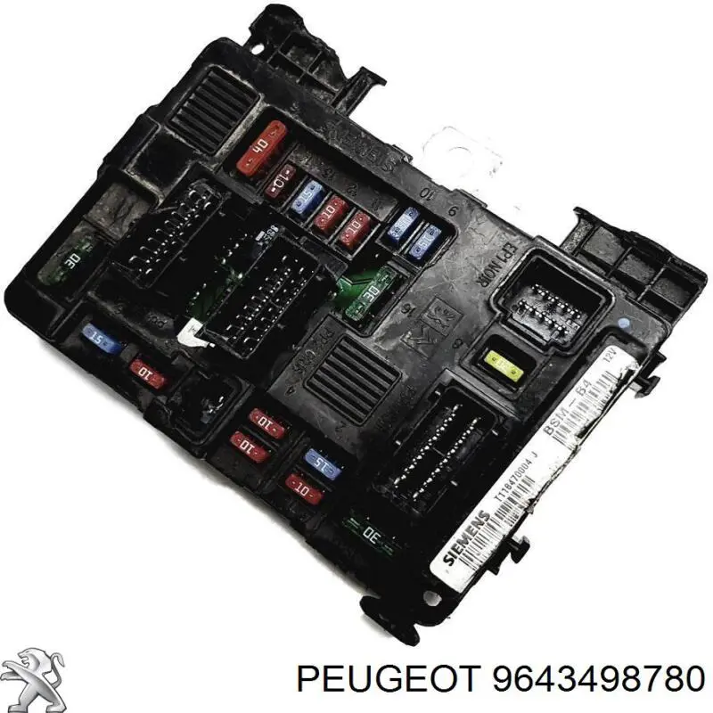 Unidade de dispositivos de segurança 9643498780 Peugeot/Citroen