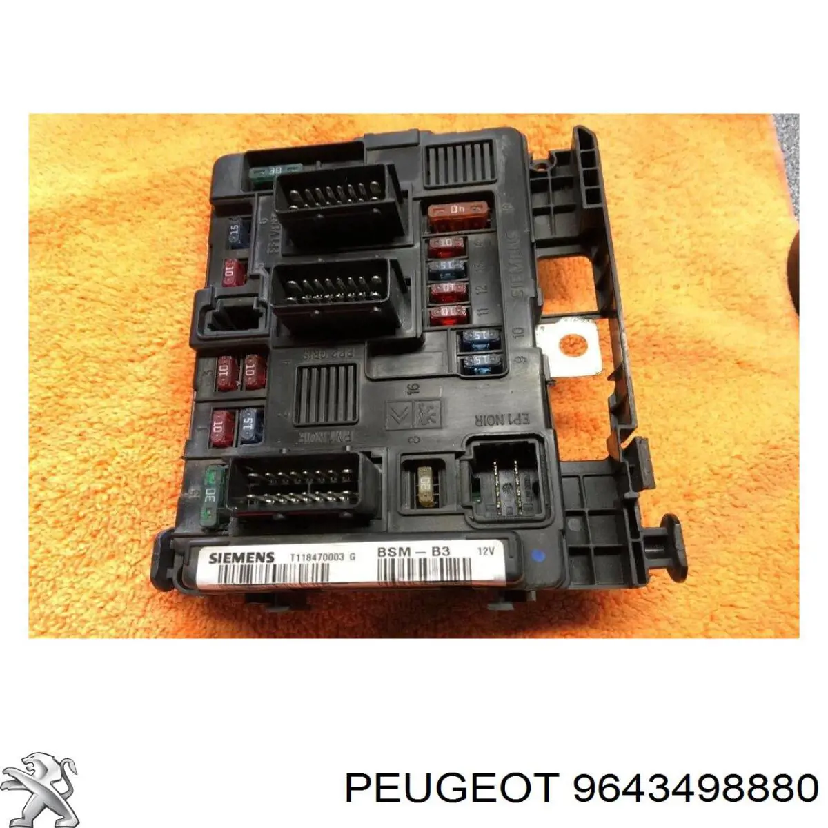 9643498880 Peugeot/Citroen Unidade de dispositivos de segurança