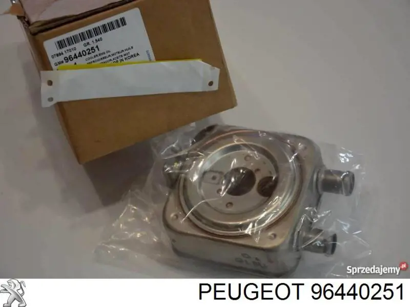 96440251 General Motors Radiador de óleo (frigorífico), debaixo de filtro