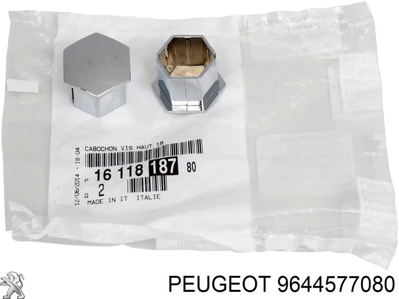 9644577080 Peugeot/Citroen Calota de parafuso de roda