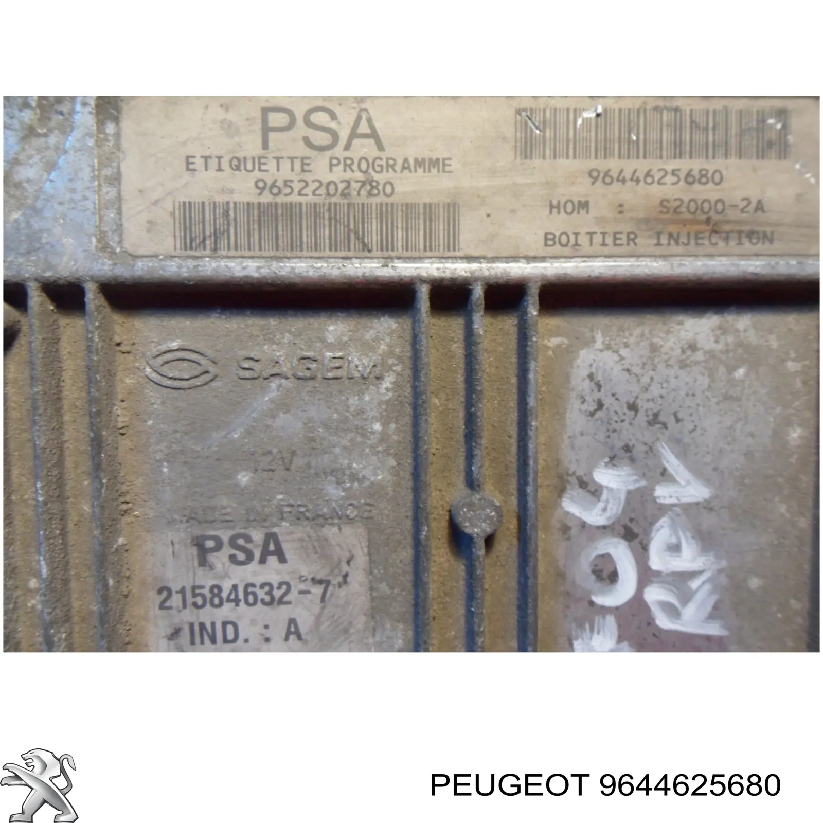 Compre 9644625680 Peugeot/Citroen Módulo de direção (Centralina eletrônica) de motor