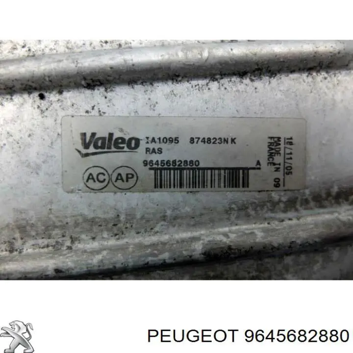 Radiador de intercooler Peugeot/Citroen 9645682880 preço, a partir de 27,29 USD