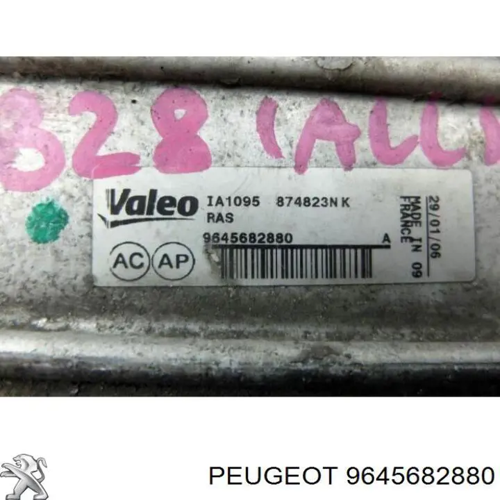 Compre 9645682880 Peugeot/Citroen Radiador de intercooler