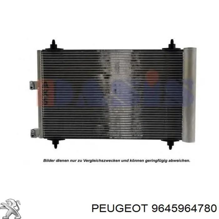 Radiador de aparelho de ar condicionado Peugeot/Citroen 9645964780 preço, a partir de 57,99 USD